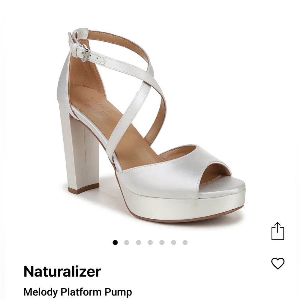Naturalizer Melody Platform Pump - Pearl White 12W